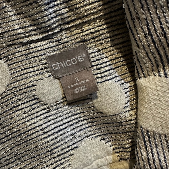 NWT Chico's Jacquard Dot Jacket - Picture 6 of 12